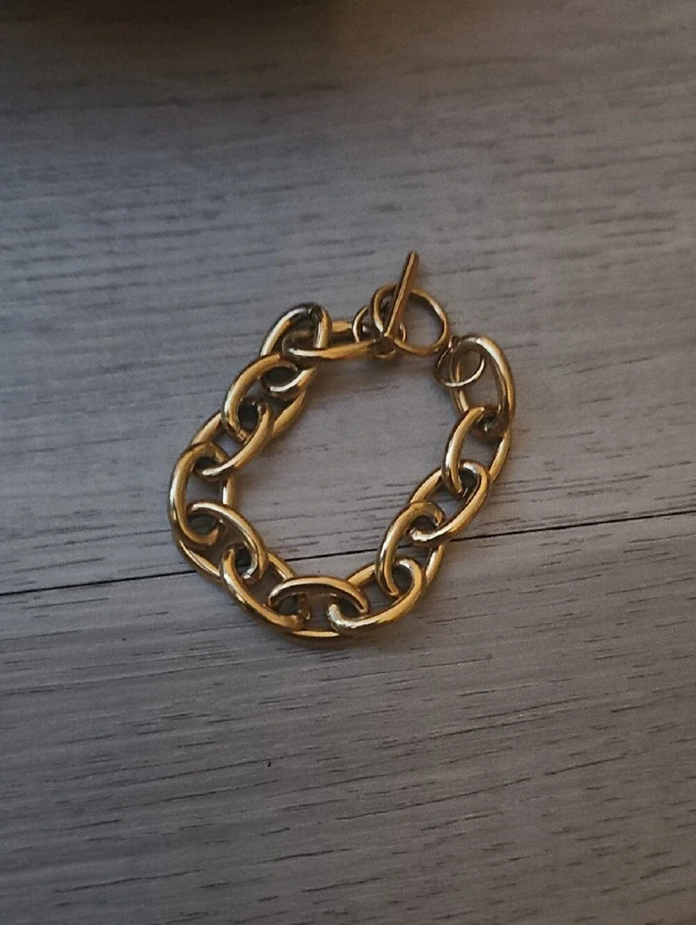 Gold Chain Link Bracelet